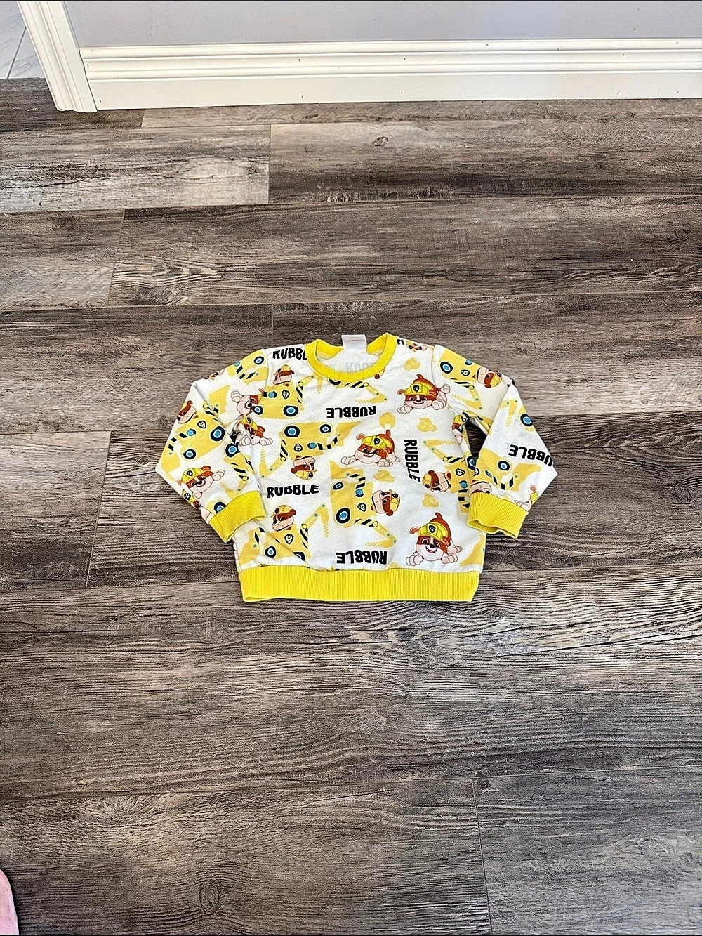 PatPat Paw Patrol Rubble Character Print Sweatshirt Girls 4-5Y